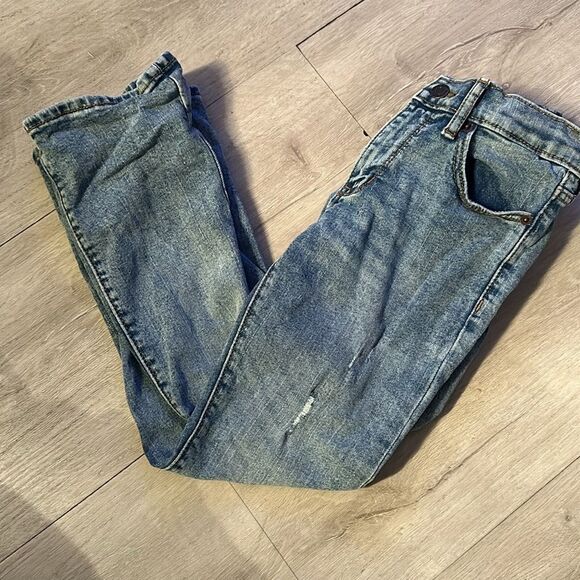 Old navy straight built in flex blue jeans size 8 - Picture 3 of 4